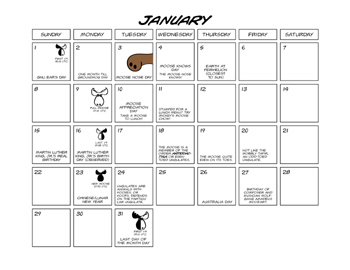 January calendar