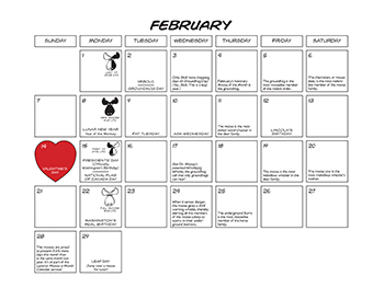 February calendar